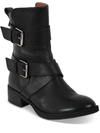 GENTLE SOULS BY KENNETH COLE BEST DOUBLE BUCKLE WOMENS LEATHER N COMBAT & LACE-UP BOOTS