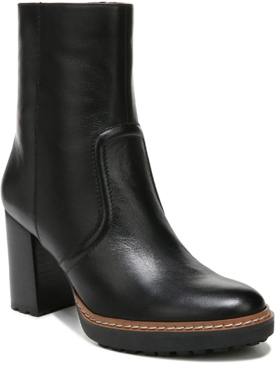 Naturalizer Catie Womens Leather Heels Mid-calf Boots In Black