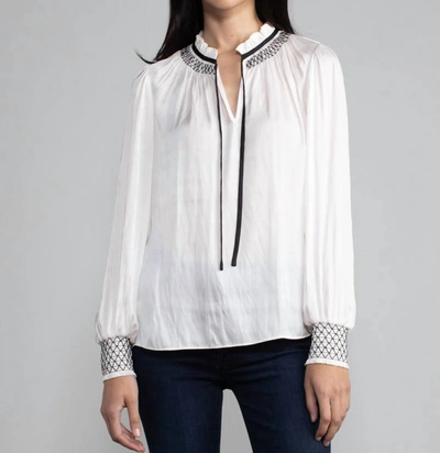 Margaret O'leary Miranda Shirt In Ivory In White