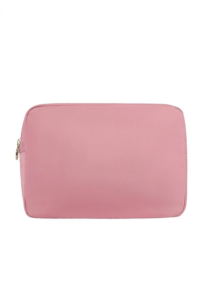 Stoney Clover Lane Nylon Large Pouch In Mauve In Pink