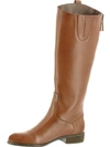 ARRAY DERBY WOMENS LEATHER KNEE-HIGH RIDING BOOTS