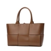 TIFFANY & FRED PARIS TIFFANY & FRED WOVEN SMOOTH LEATHER TOTE BAG