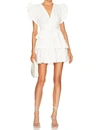Ulla Johnson Camilla Ruffled Pintucked Cotton-poplin Mini Dress In Multi