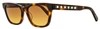 Swarovski Women's Rectangular Sunglasses Sk0374 52f Havana 53mm In Multi