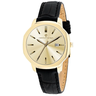 Christian Van Sant Women's Octave Slim Gold Dial Watch