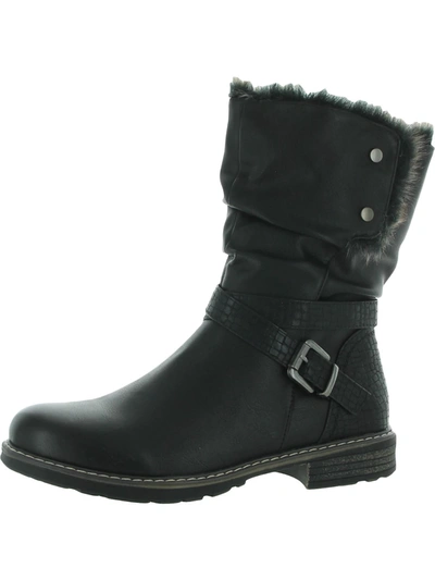 Gc Shoes Bailey Womens Leather Cold Weather Winter Boots In Black
