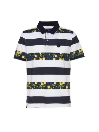 Impulso Men's Short Sleeve Polo In Stripe/lemon In Multi