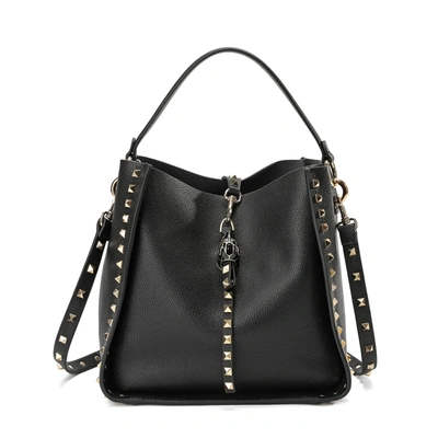 Tiffany & Fred Paris Full-grain Leather Hobo/ Shoulder Bag In Black