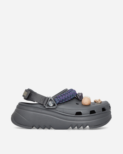 Crocs X Aries Hiker Xscape Clogs In Slate Grey