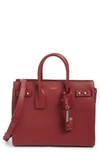 Saint Laurent Sac De Jour Small Textured-leather Tote In Palissandre