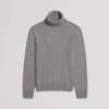 ASKET THE CASHMERE ROLL NECK LIGHT GREY