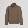 Asket The Cashmere Roll Neck Brown In Brown