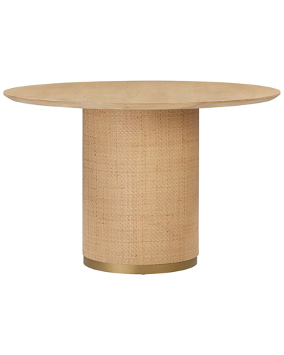 Tov Furniture Akiba 49in Round Dining Table In Beige