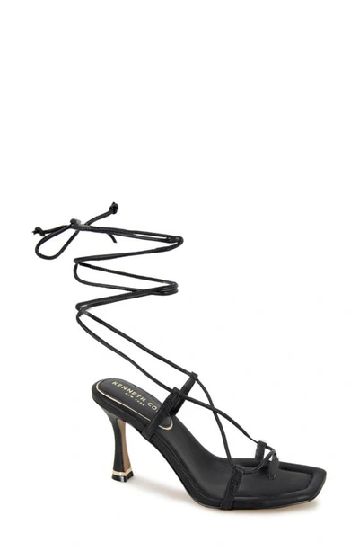 Kenneth Cole Women's Belinda Ankle Tie High Heel Sandals In Black