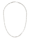 Maor Monolinka Logo-engraved Necklace In Silver