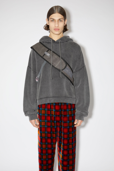 Acne Studios Unisex Hooded Sweater In Faded Black