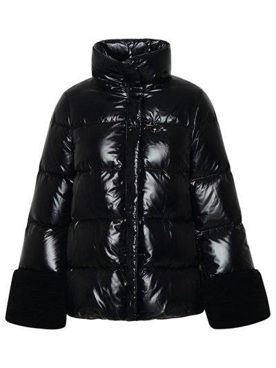 Fay Padded Down Jacket In Negro