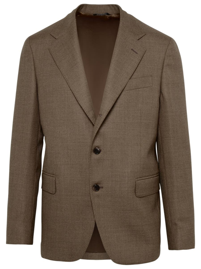 Brian Dales Brown Wool Blazer