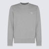 FRED PERRY FRED PERRY GREY COTTON BLEND SWEATSHIRT