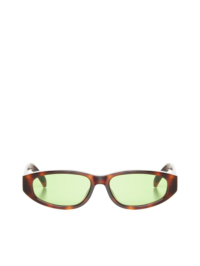 G.o.d . Sunglasses In Turtle W Green Lens