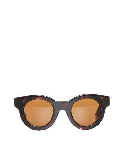 G.o.d . Sunglasses In Yellow Tortoise W Brown Lens
