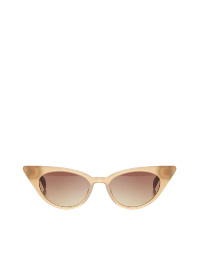 G.o.d . Sunglasses In Taupe W Grad Brown Lens