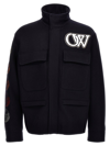 Off-white Off White Moon Phase Field Jacket In White/black