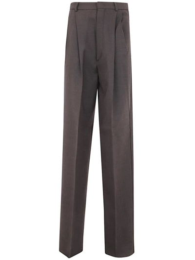 Sportmax Happy Trousers With Double Pences Clothing In Brown