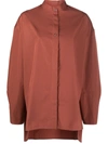 Studio Nicholson Cotton Long-sleeve Shirt In Yellow &amp; Orange