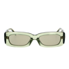 Attico The  Sunglasses In Green