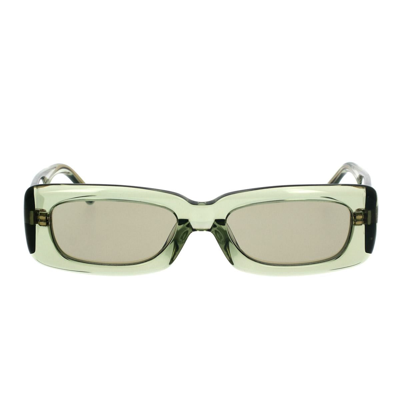 Attico The  Sunglasses In Green