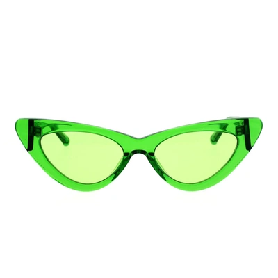 Attico The  Sunglasses In Green