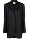 Loulou Studio Single-breasted Virgin-wool Blazer In Black