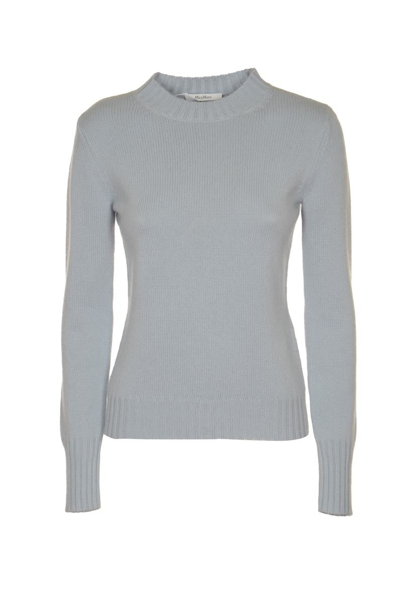 Max Mara Omelia Sweater In Clear Blue