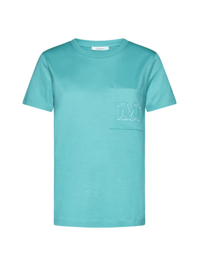 Max Mara Valido Cotton Jersey T-shirt In Mint