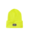 Mc2 Saint Barth Men`s Hat In Fluo Lime Green Knit In Yellow