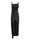 Rabanne Stud-detailed Metallic Maxi Dress In Black