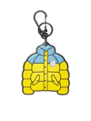 Moncler Keyring In Yellow,multicolor