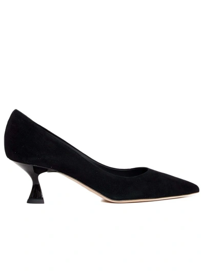 Ninalilou 80mm Heel Black Suede Pumps