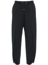 Herno Drawstring Straight-leg Trousers In Black