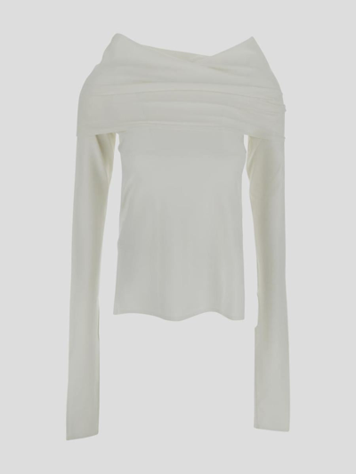 Quira Off-the-shoulders Top In White