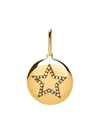 Rosa De La Cruz Champagne Diamond Star Medallion 18mm In Not Applicable
