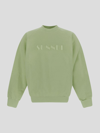 Sunnei Logo Embroidery Sweatshirt In Green