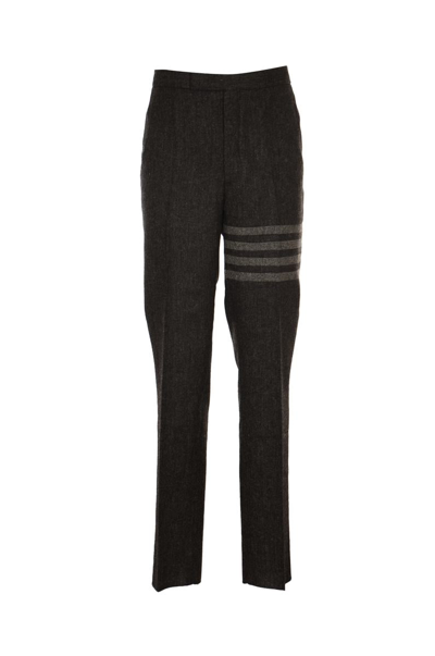 Thom Browne Low Rise Trousers In Grey