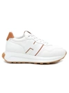 HOGAN SNEAKERS IN WHITE LEATHER AND LEATHER