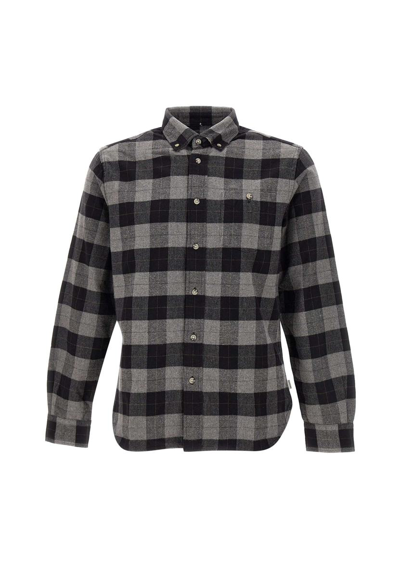 Woolrich Traditional Flannel Shirt In Grey