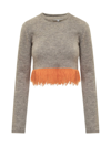 JW ANDERSON JW ANDERSON CROPPED FRINGED