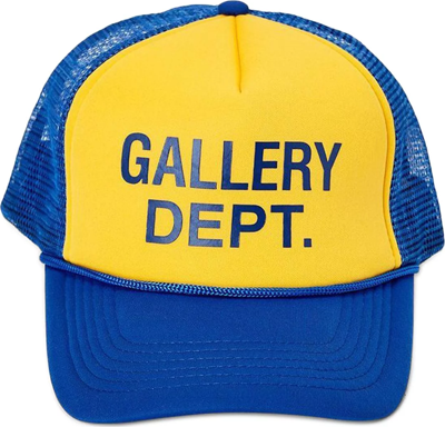 Gallery Dept. Baseballkappe Mit Logo-print In Yellow/navy