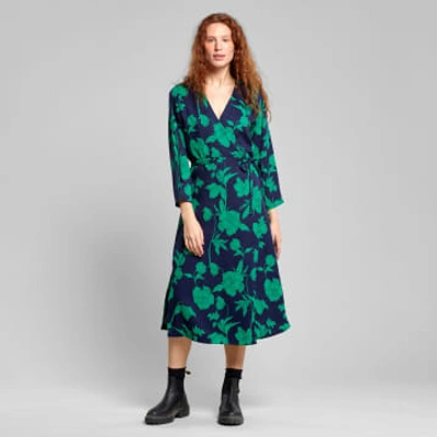 Dedicated Wrap Dress Smygehuk Floral Green