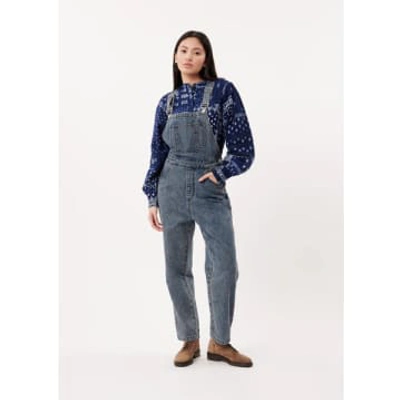 Frnch Loue Denim Dungarees In Blue